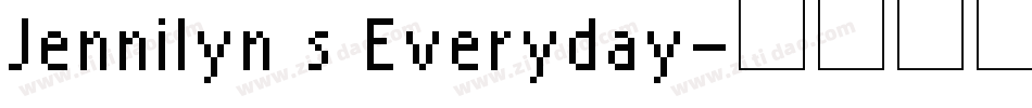 Jennilyn s Everyday字体转换